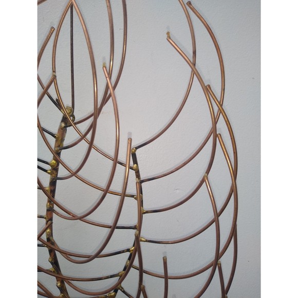 Copper and Brass Giavanna Branch Small Metal Wall Hanging Art Decor Sculpture - Picture 6 of 10